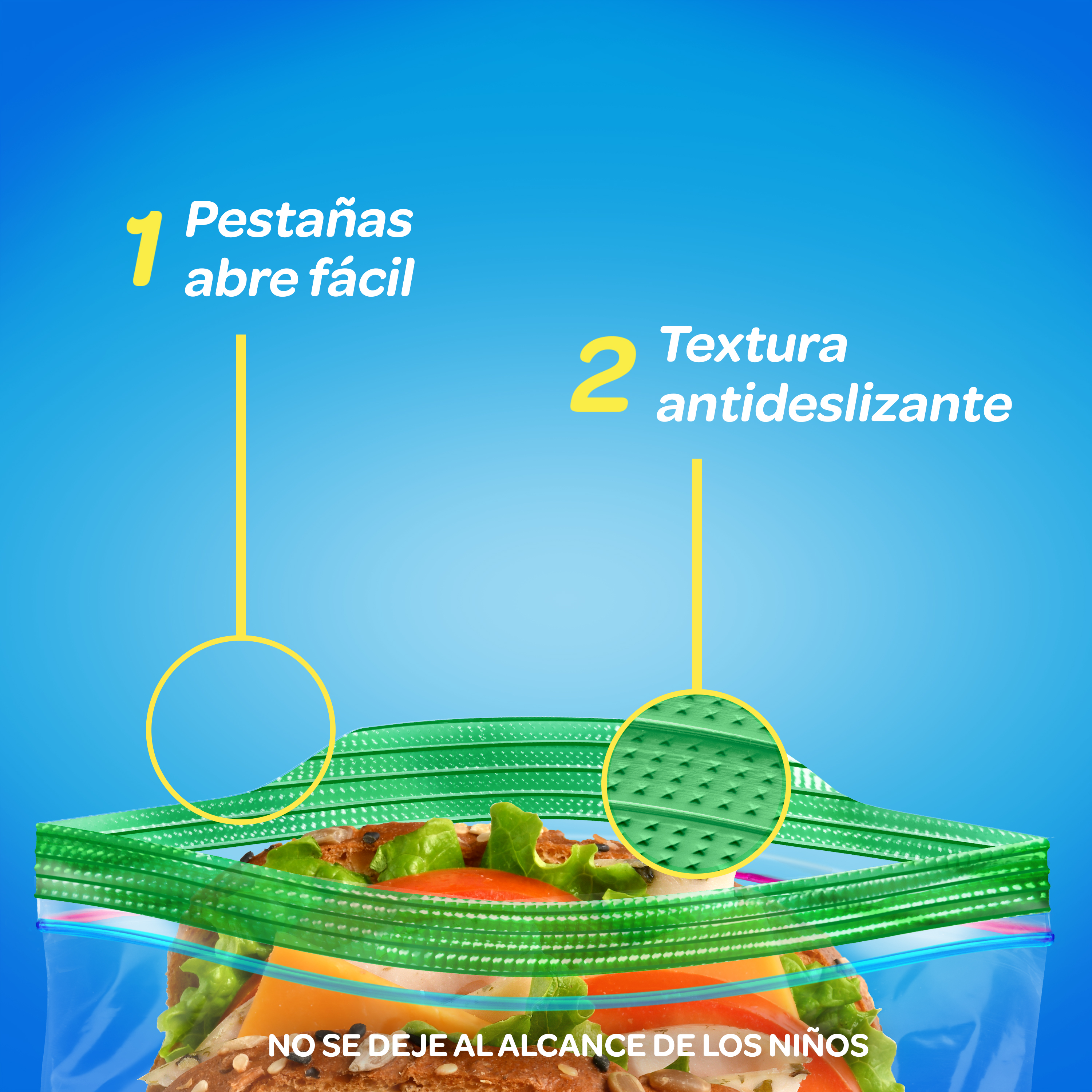 Ziploc Bolsa Reutilizable para Sándwich 20 piezas
