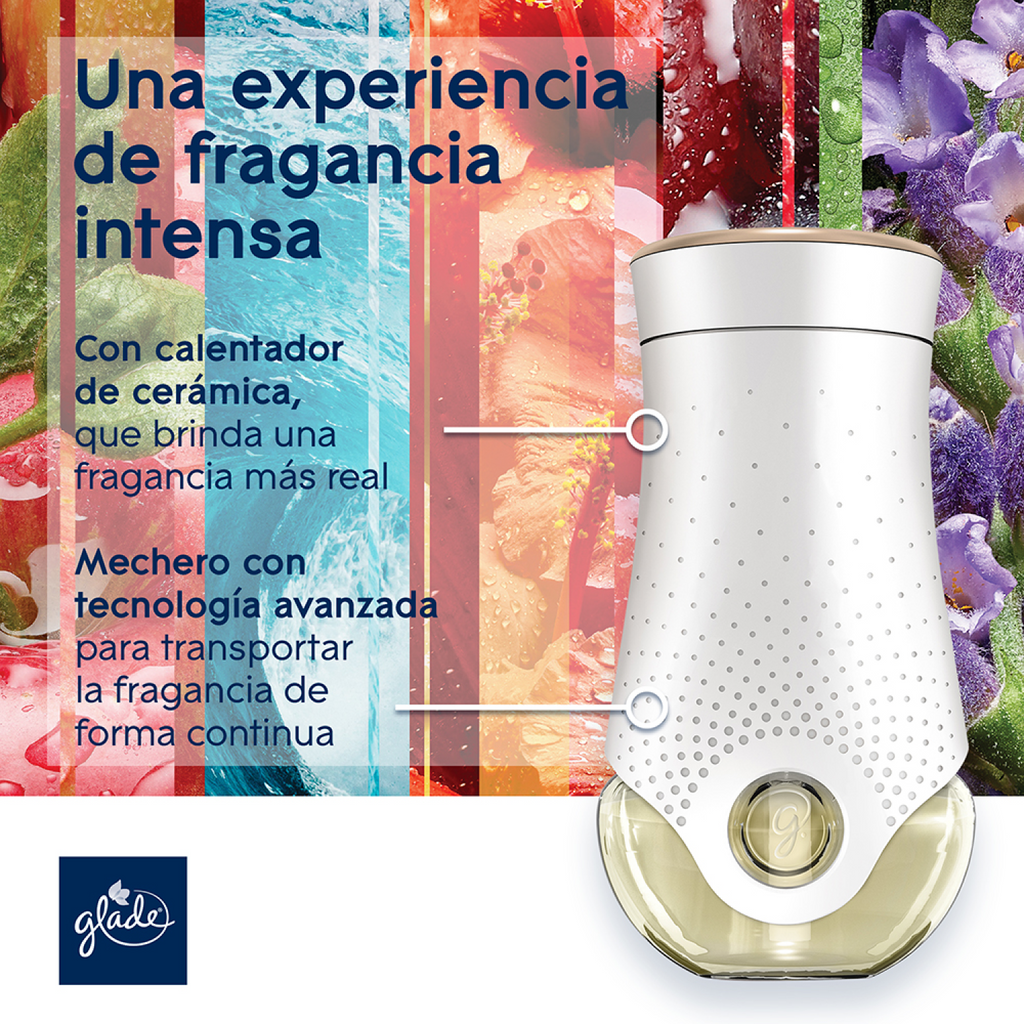 Glade Aceites Naturales Aparato Paraíso Azul 21 mL