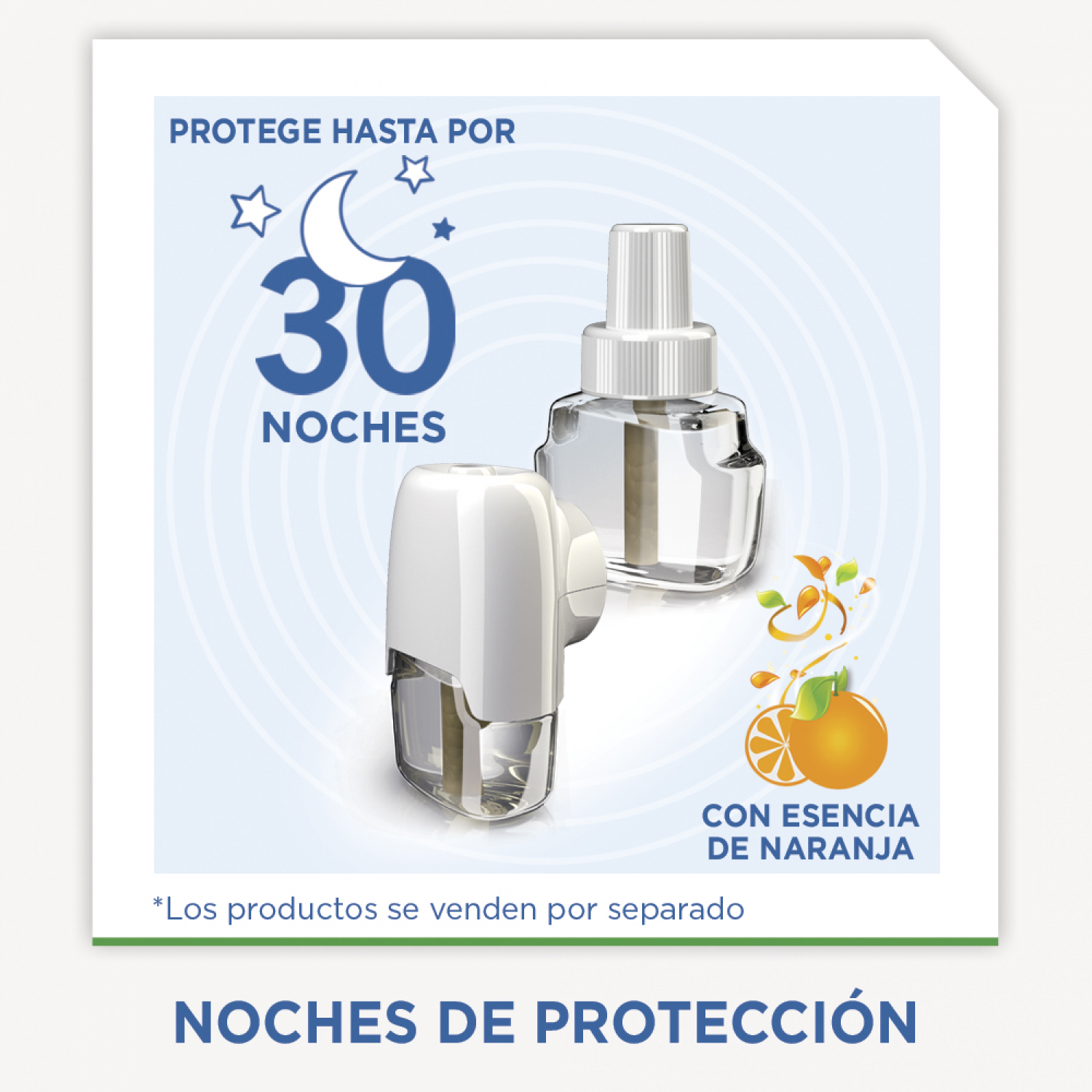 Raid Repelente Líquido Repuesto 30 Noches, con aroma naranja