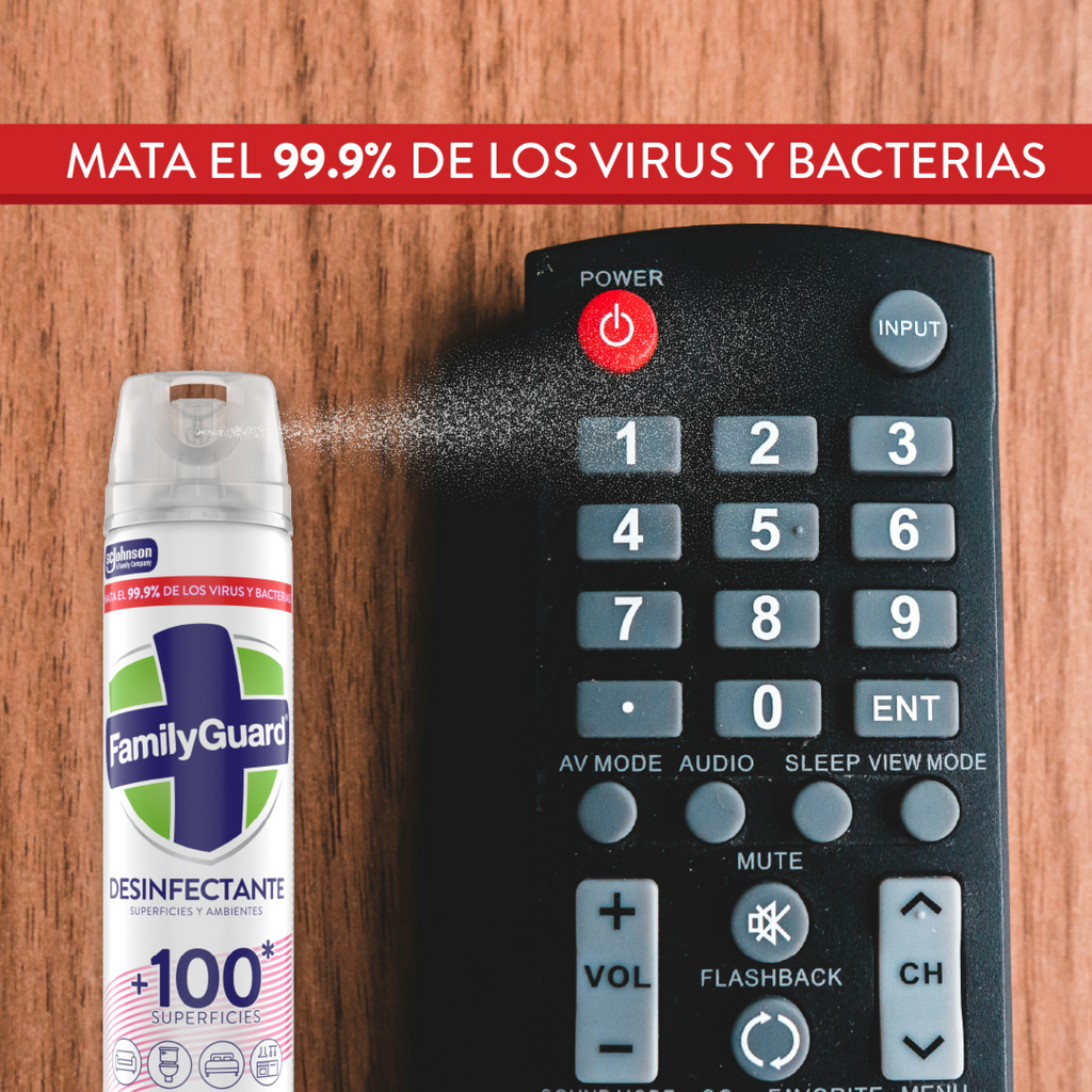 FamilyGuard Desinfectante y Eliminador de Olores en Aerosol Floral 400 ml