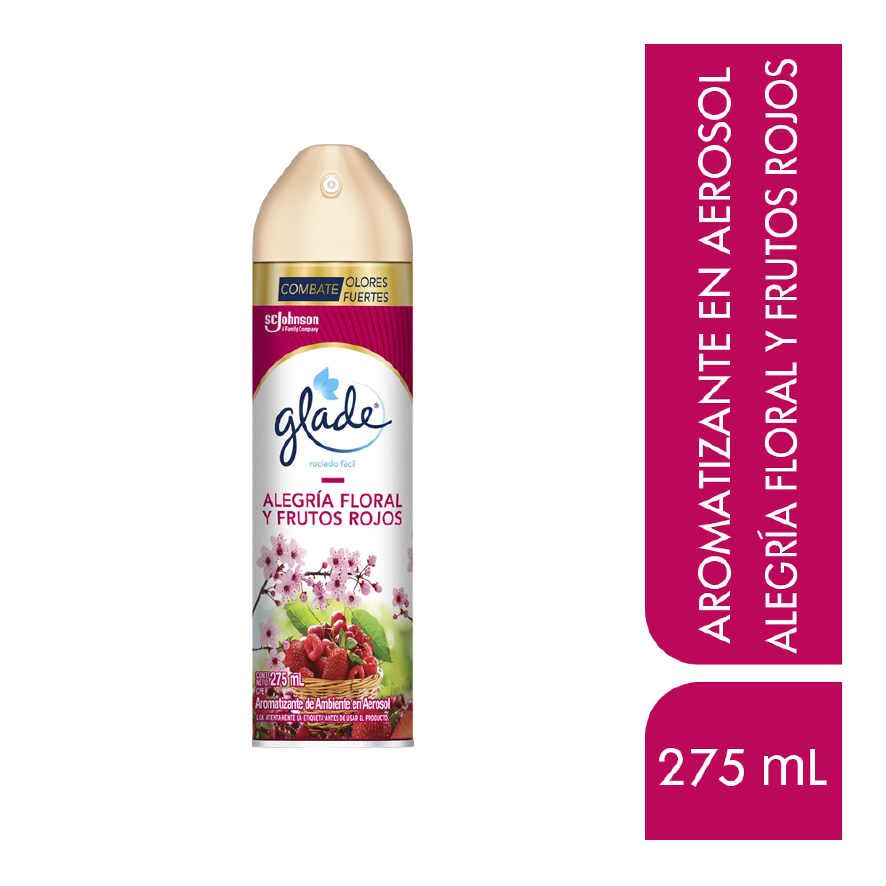 Glade Aerosol Alegría Floral y Frutos Rojos 275ml