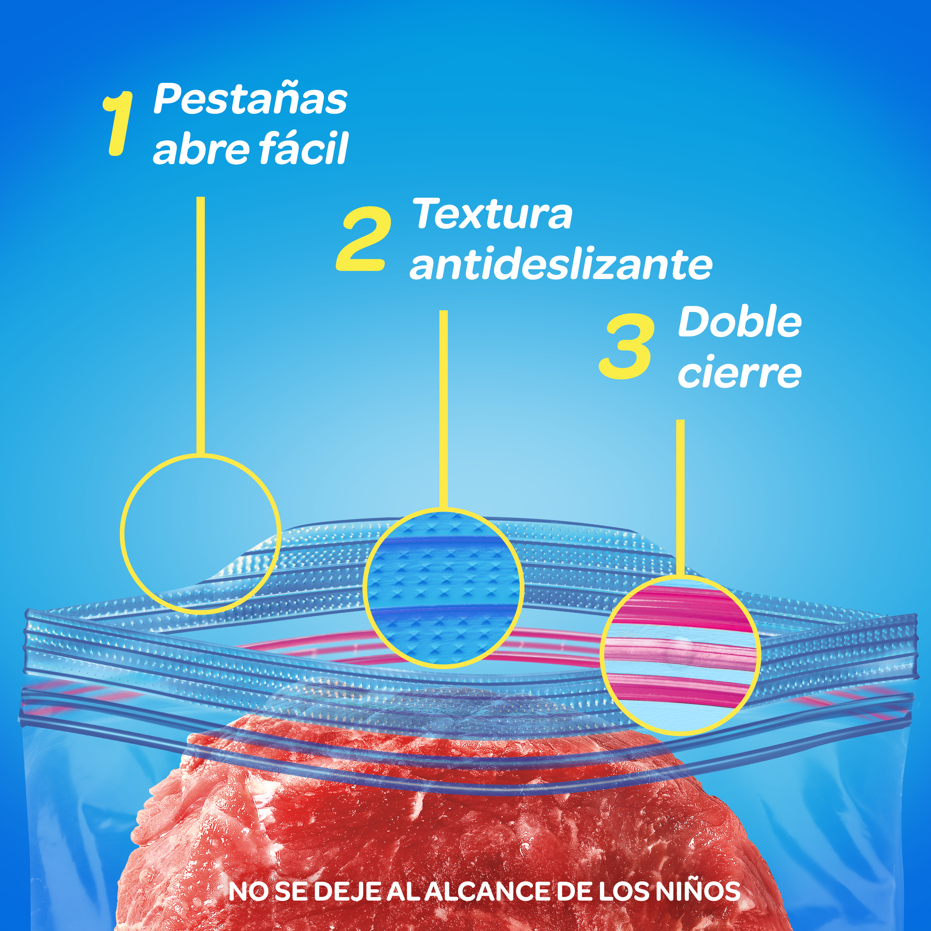 Ziploc Bolsa Reutilizable para Congelar Grandes 15 piezas