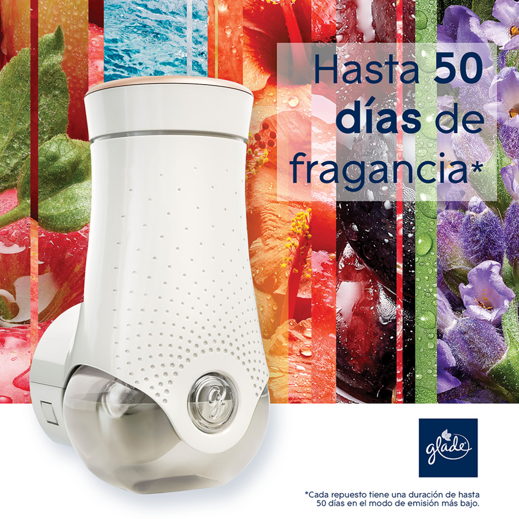 Glade® Aceites Naturales Aparato y 2 Repuestos Hawaiian Breeze 42ml