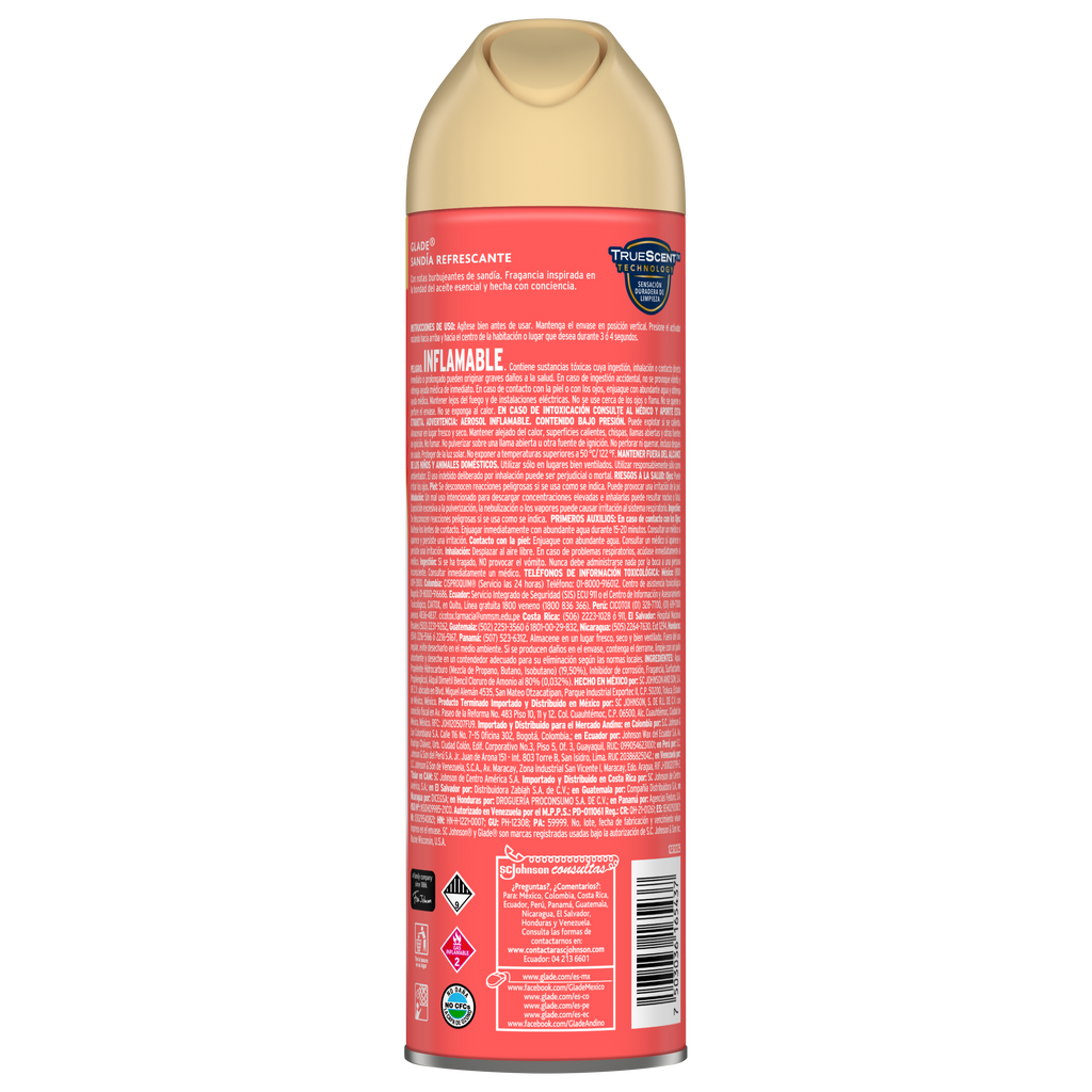 Aromatizante en Aerosol Glade Sandía Refrescante 275ml